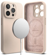 iPhone 15 Pro Case | Silicone Magnetic - Sand Pink