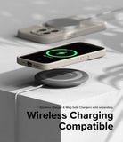 iPhone 15 Pro Case | Silicone Magnetic - Stone - Wireless Charging Compatible.