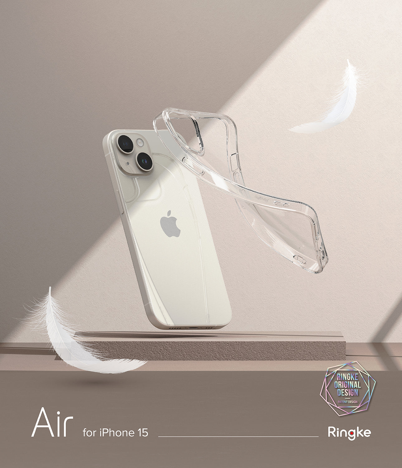 iPhone 15 Case | Air - Clear / Glitter Clear - slim and lightweight case