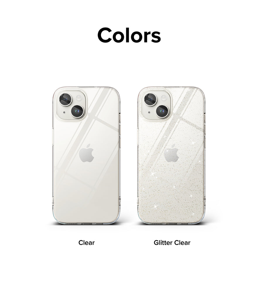 iPhone 15 Case | Air - Clear / Glitter Clear - slim and lightweight case
