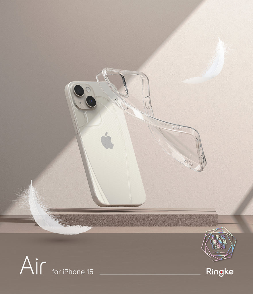 iPhone 15 Case | Air - Clear / Glitter Clear - slim and lightweight case