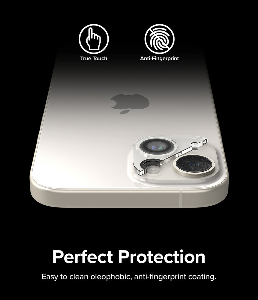 iPhone 15 Plus / iPhone 15 | Camera Protector Glass [2 Pack] - Perfect Protection. Easy to clean oleophobic, anti-fingerprint coating.