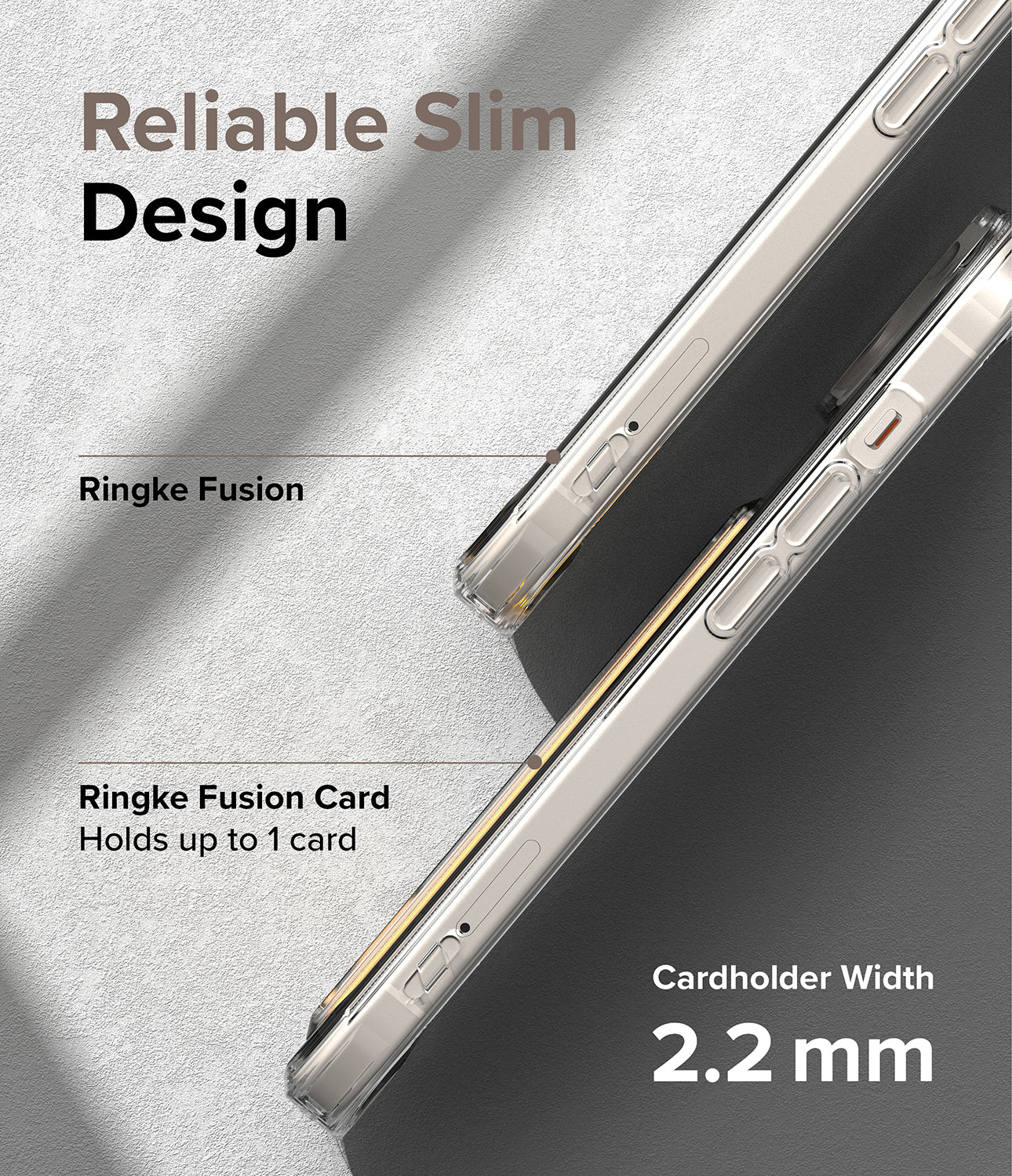 iPhone 15 Plus Case | Fusion Card - Reliable Slim Design. Holds up to 1 card.
