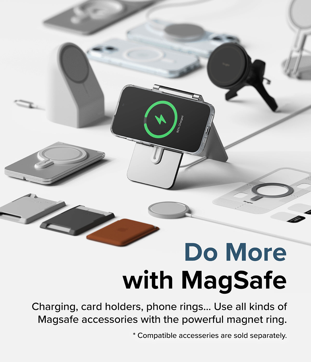 iPhone 15 Case | Fusion Magnetic Matte - Do More with MagSafe. Charging, card holder, phone rings... Use all kinds of MagSafe accessories with the powerful magnet ring.