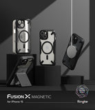 iPhone 15 Case | Fusion-X Magnetic Matte Black - By Ringke