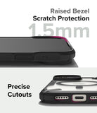 iPhone 15 Case | Fusion-X Magnetic Matte Black - Raised Bezel Scratch Protection. Precise Cutouts