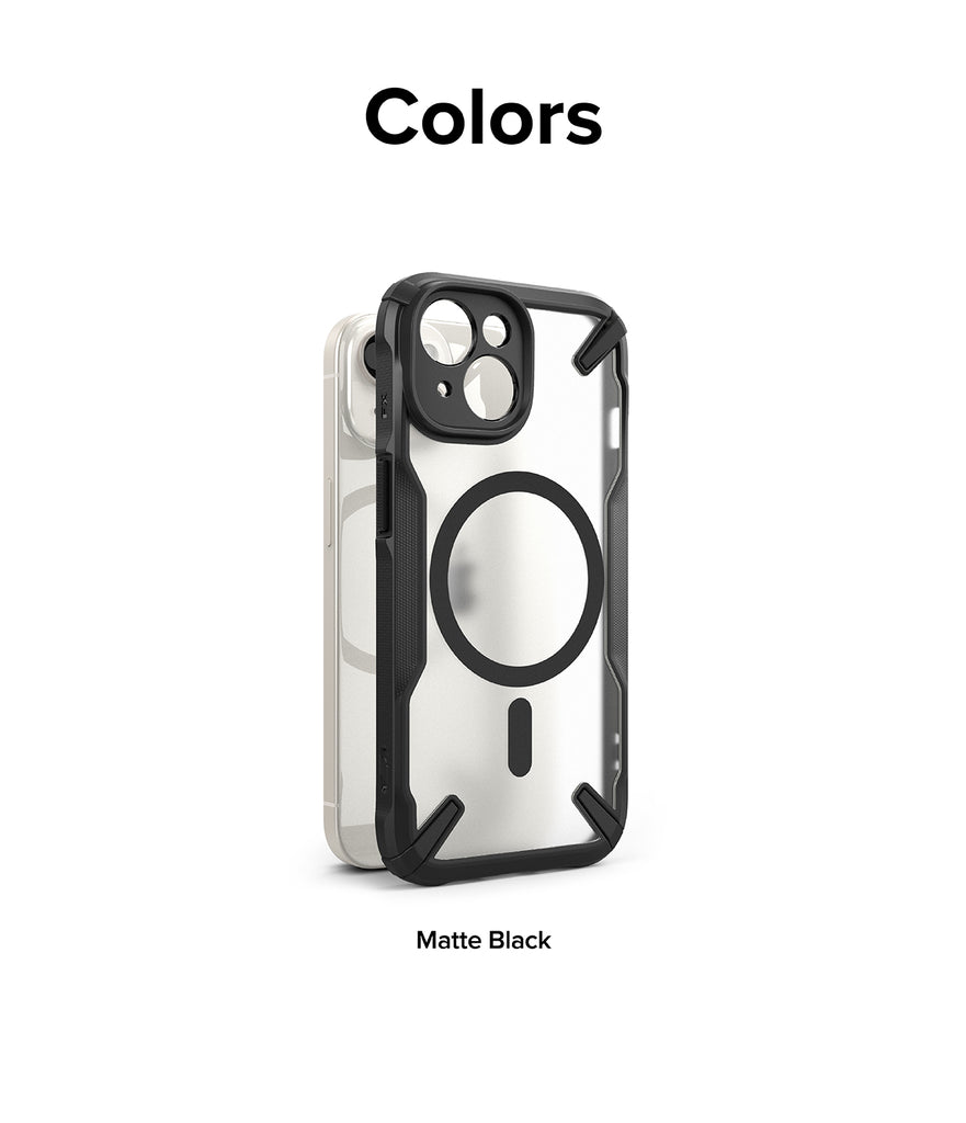 iPhone 15 Case | Fusion-X Magnetic Matte Black - Colors