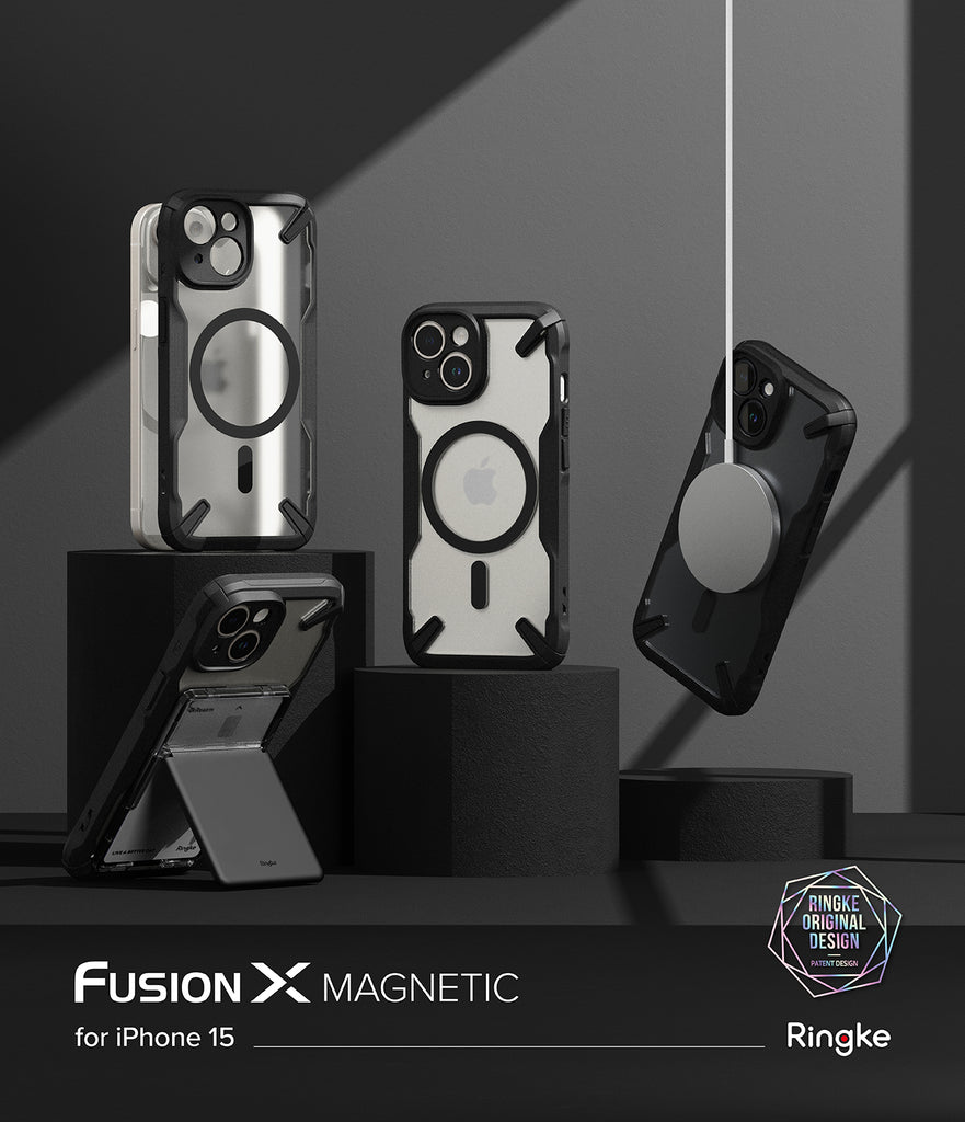 iPhone 15 Case | Fusion-X Magnetic Matte Black - By Ringke