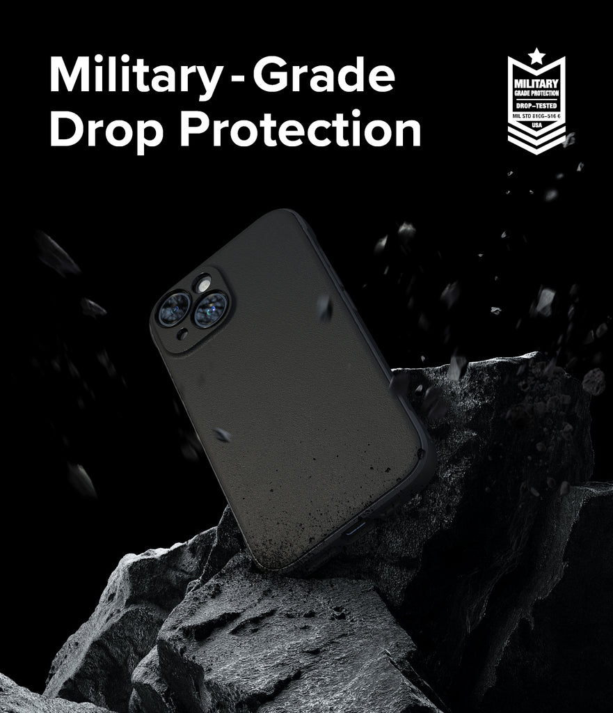 iPhone 15 Case | Onyx - Black / Dark Green, Military-Grade Drop Protection.