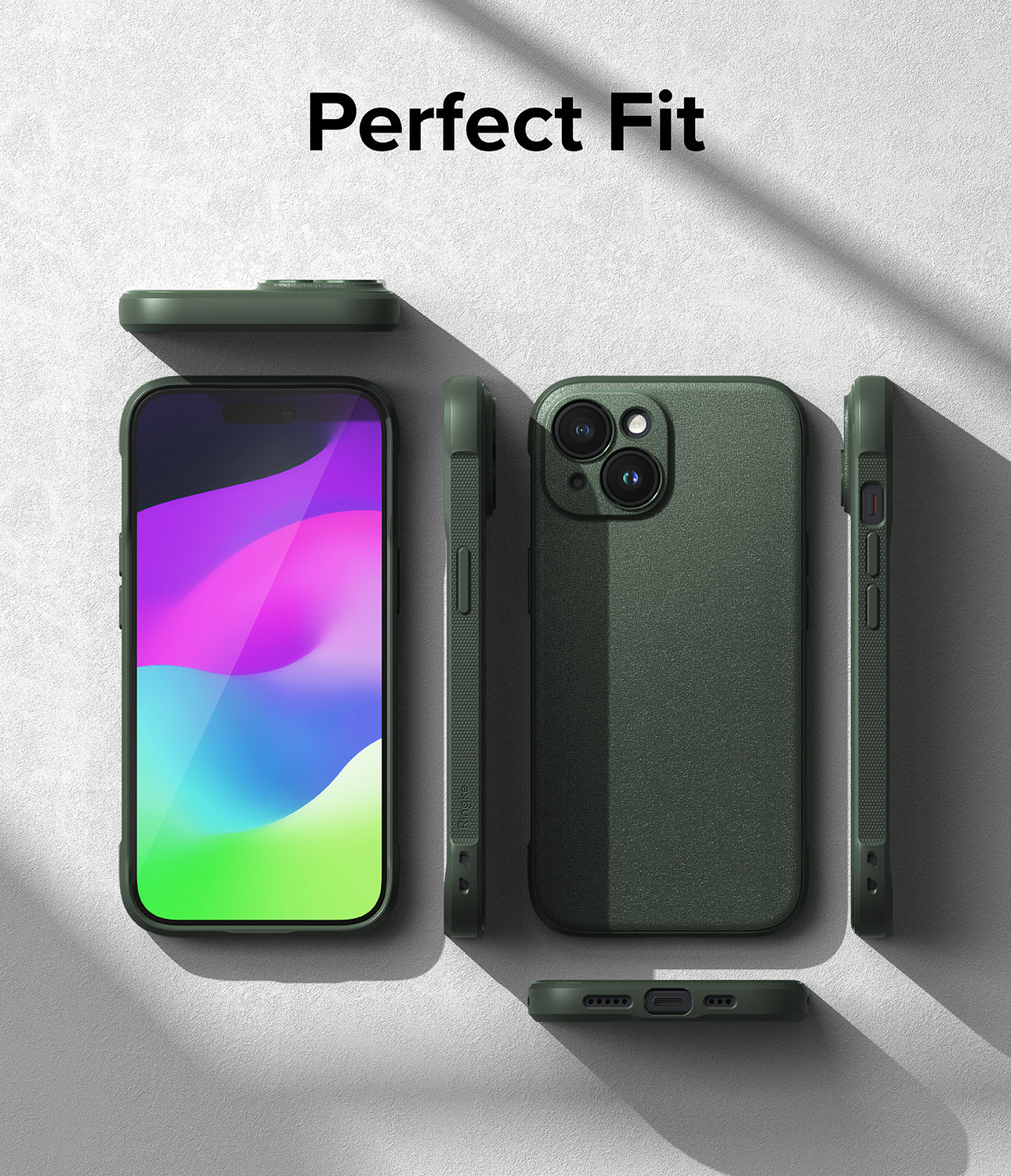 iPhone 15 Case | Onyx - Dark Green - Perfect Fit.