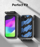 iPhone 15 Case | Onyx Design - Blue Brush - Perfect Fit
