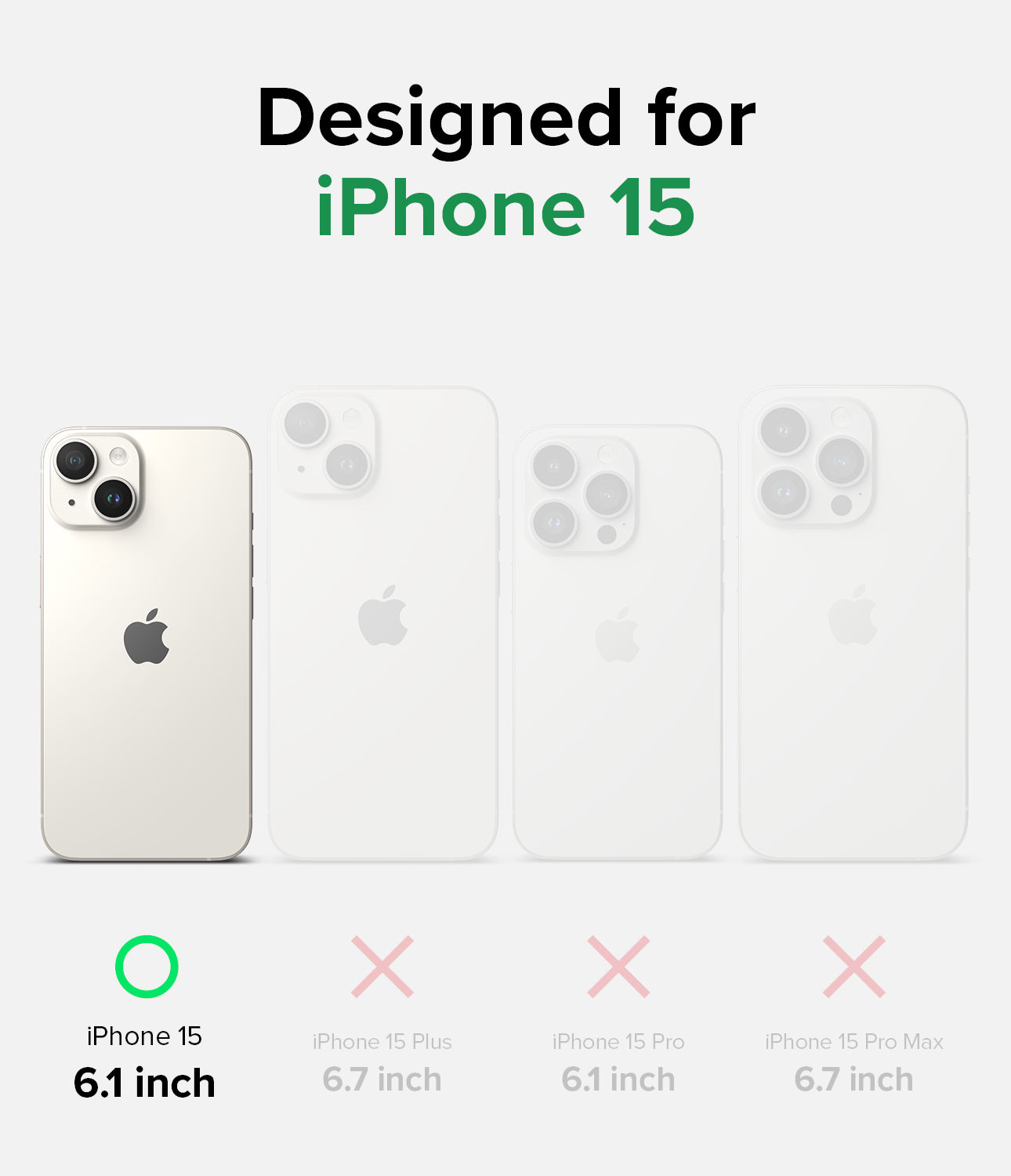 Ốp lưng iPhone 15 | Thiết kế Onyx - Được thiết kế cho iPhone 15 6,1 inch.