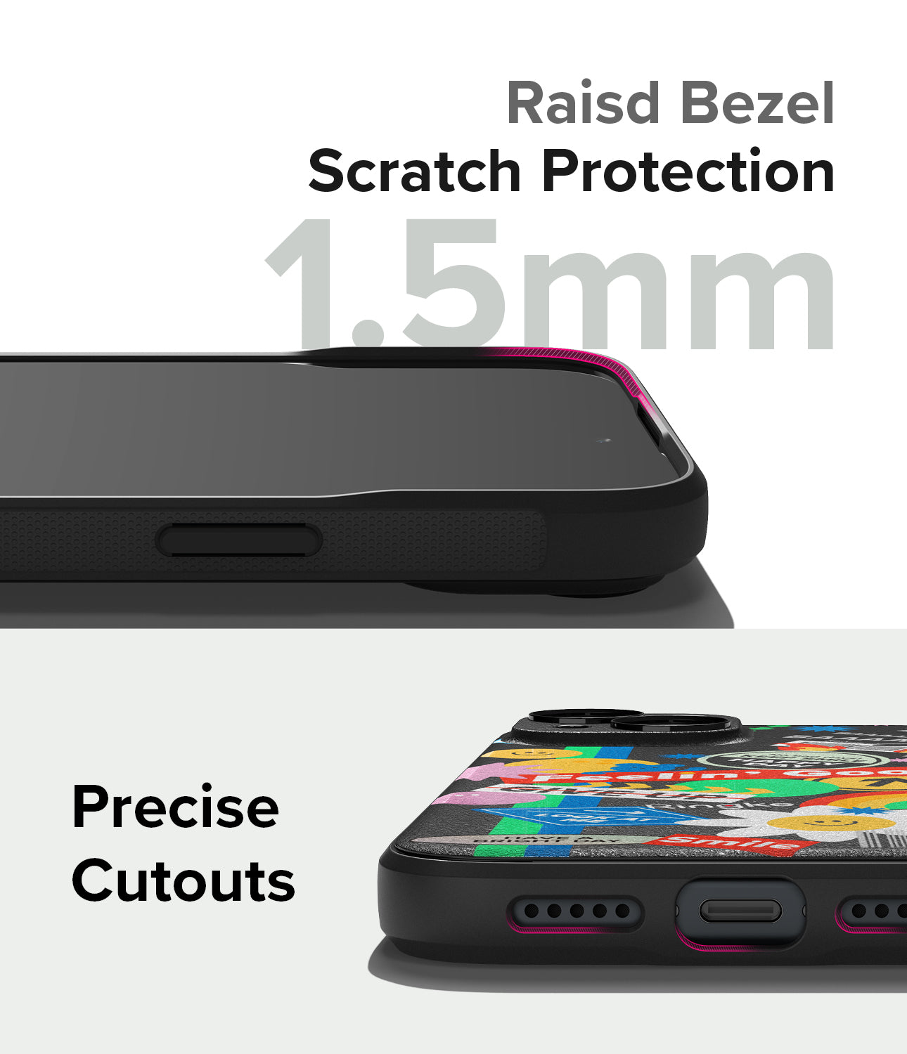 Ốp lưng iPhone 15 | Thiết kế Onyx - Viền nâng cao Chống trầy xước 1,5mm. Đường cắt chính xác.