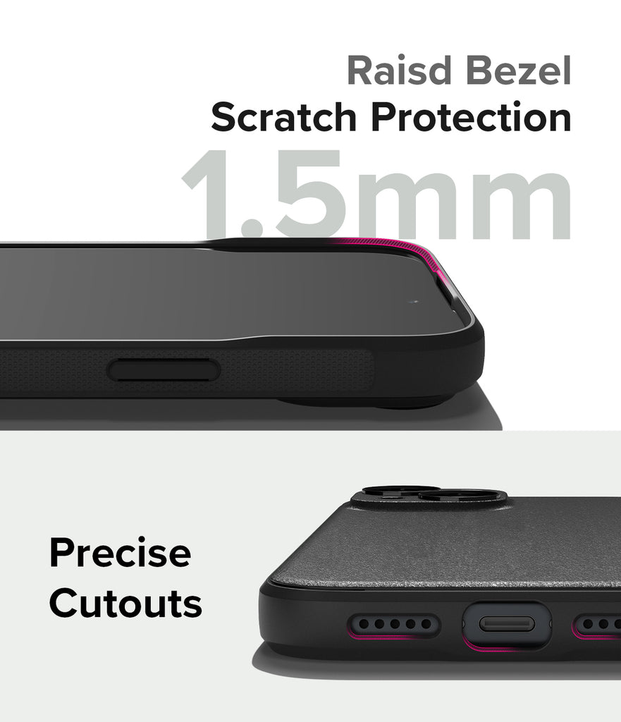 iPhone 15 Case | Onyx Magnetic - Raised Bezel Scratch Protection 1.5mm. Precise cutouts.