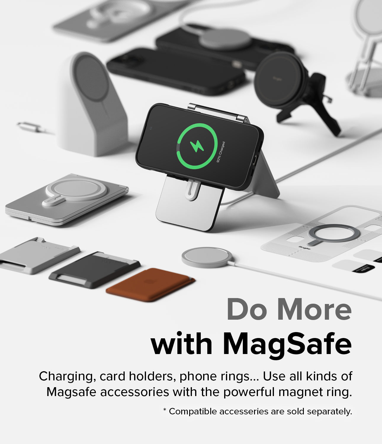 Ốp lưng iPhone 15 | Onyx Magnet - Làm được nhiều việc hơn với MagSafe. Sạc, đựng thẻ, đổ chuông điện thoại... Sử dụng các loại phụ kiện MagSafe có vòng nam châm cực mạnh. Các phụ kiện tương thích được bán riêng.