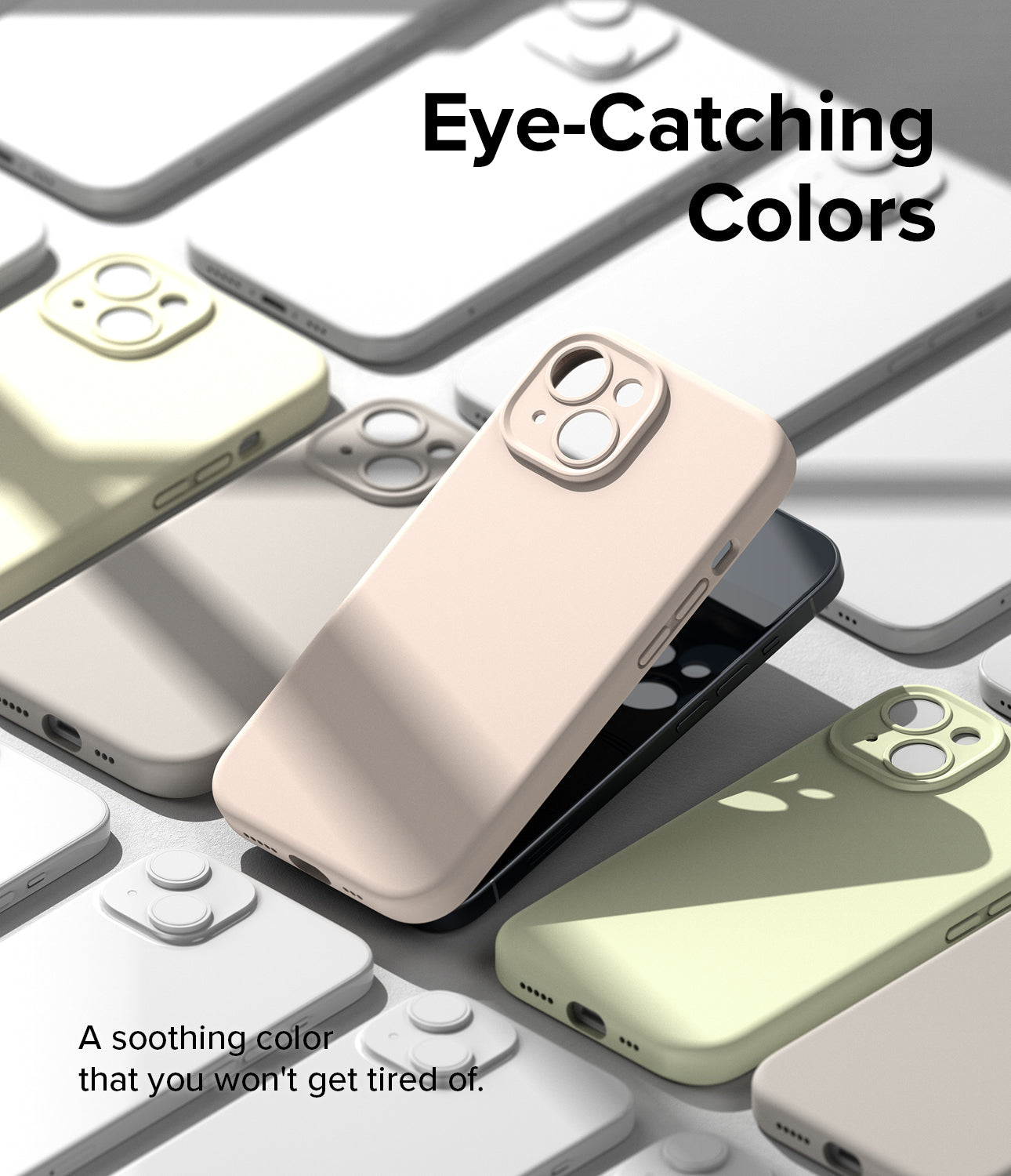 iPhone 15 Case | Silicone Magnetic - Pink Sand - Eye-Catching Colors