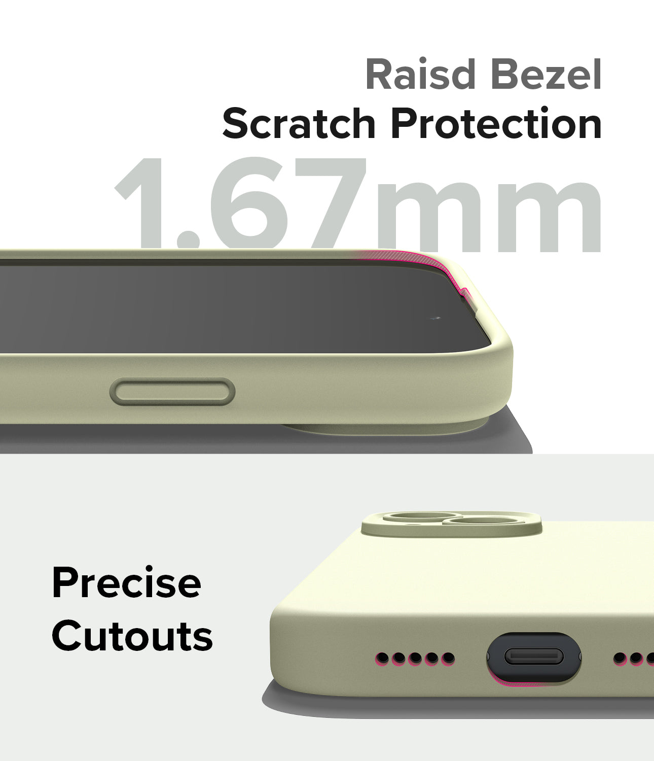 iPhone 15 Case | Silicone Magnetic - Raised Bezel Scratch Protection 1.67mm. Precise Cutouts.