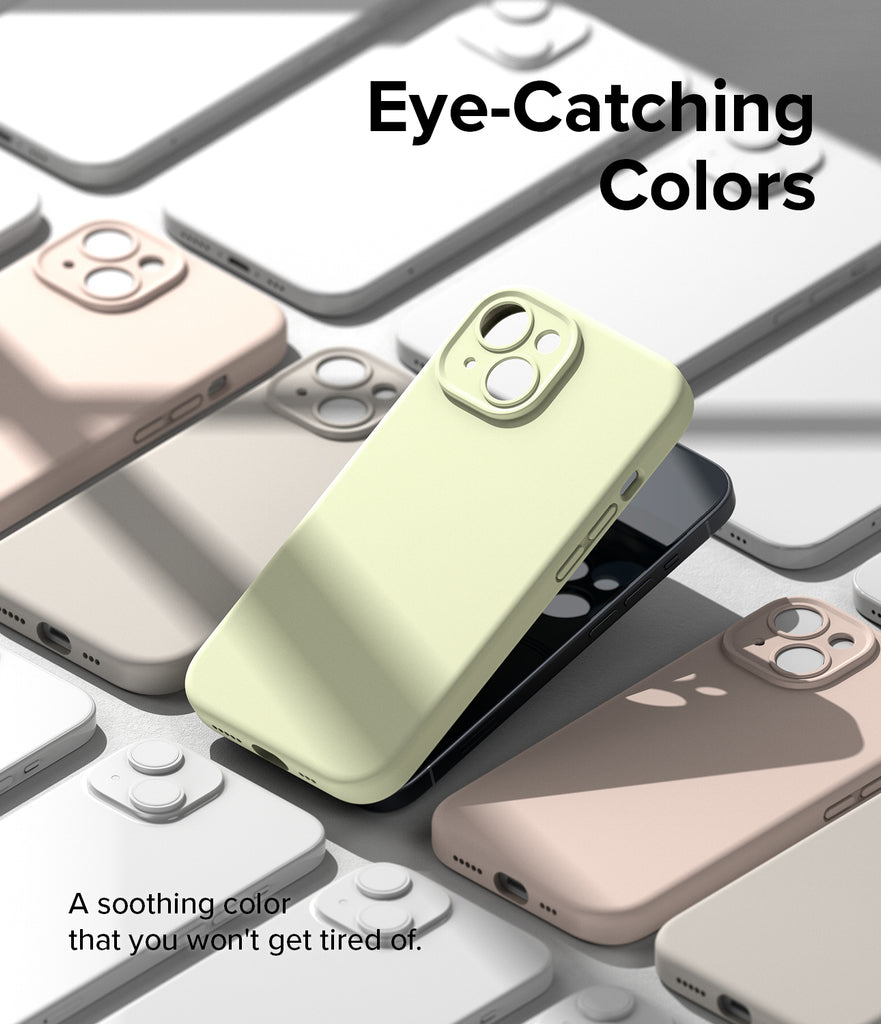iPhone 15 Case | Silicone Magnetic - Eye-Catching Colors. A soothing color that you won't get tired of.