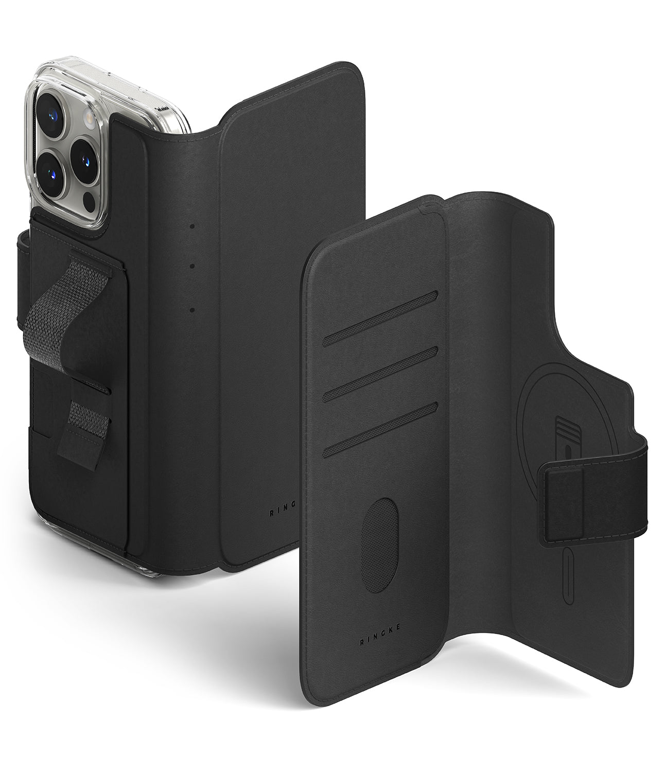 iPhone 16 Pro Max / Plus Cover | Folio Grip Wallet Magnetic