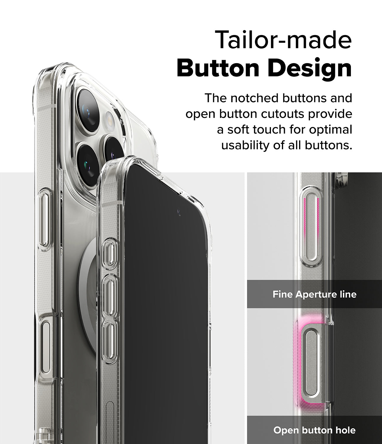 Ringke iPhone 16 Pro Max Case | Fusion Magnetic Tailor-made Button Design