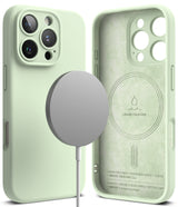 iPhone 16 Pro Case | Silicone Magnetic - Soft Mint