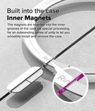 [Combo] iPhone 16 | Folio Wallet Magnetic + Fusion Magnetic - Close-up of magnetic ring embedded in phone case.