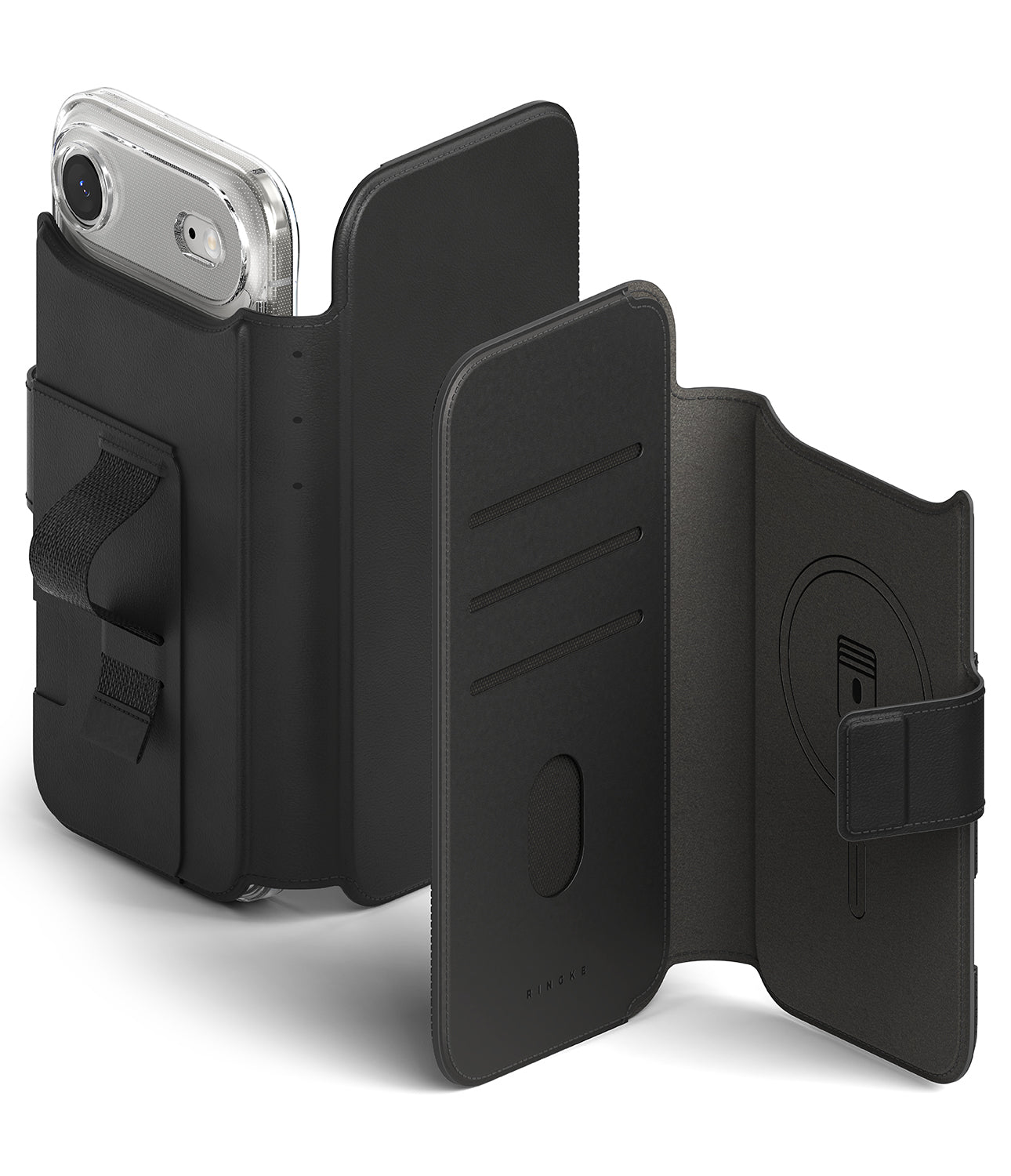 iPhone Air | Clear MagSafe Case + MagSafe Leather Wallet - RINGKE