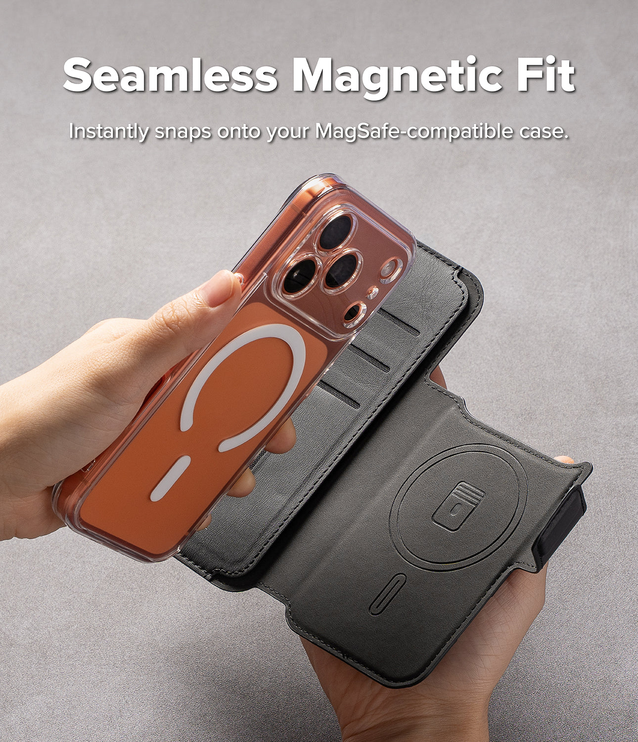 iPhone 17 Pro Max Case | Folio Grip Wallet Magnetic | Ringke