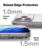 iPhone 17 Pro Max case with raised edge protection features on a white background