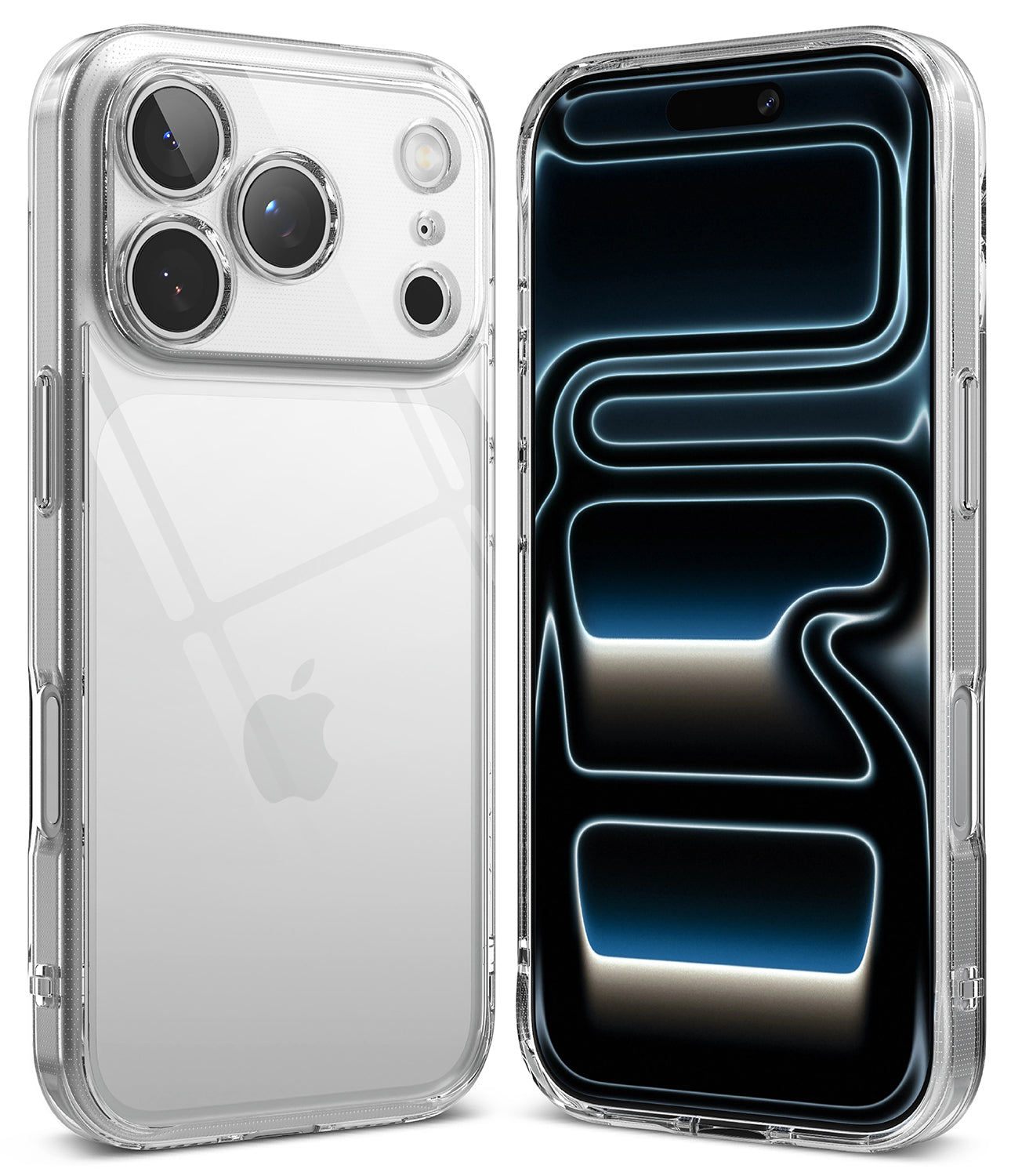 Clear case for iPhone 17 Pro Max on a white background