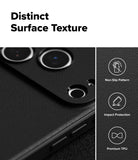 iPhone 17 pro max case with distinct surface texture features on a white background