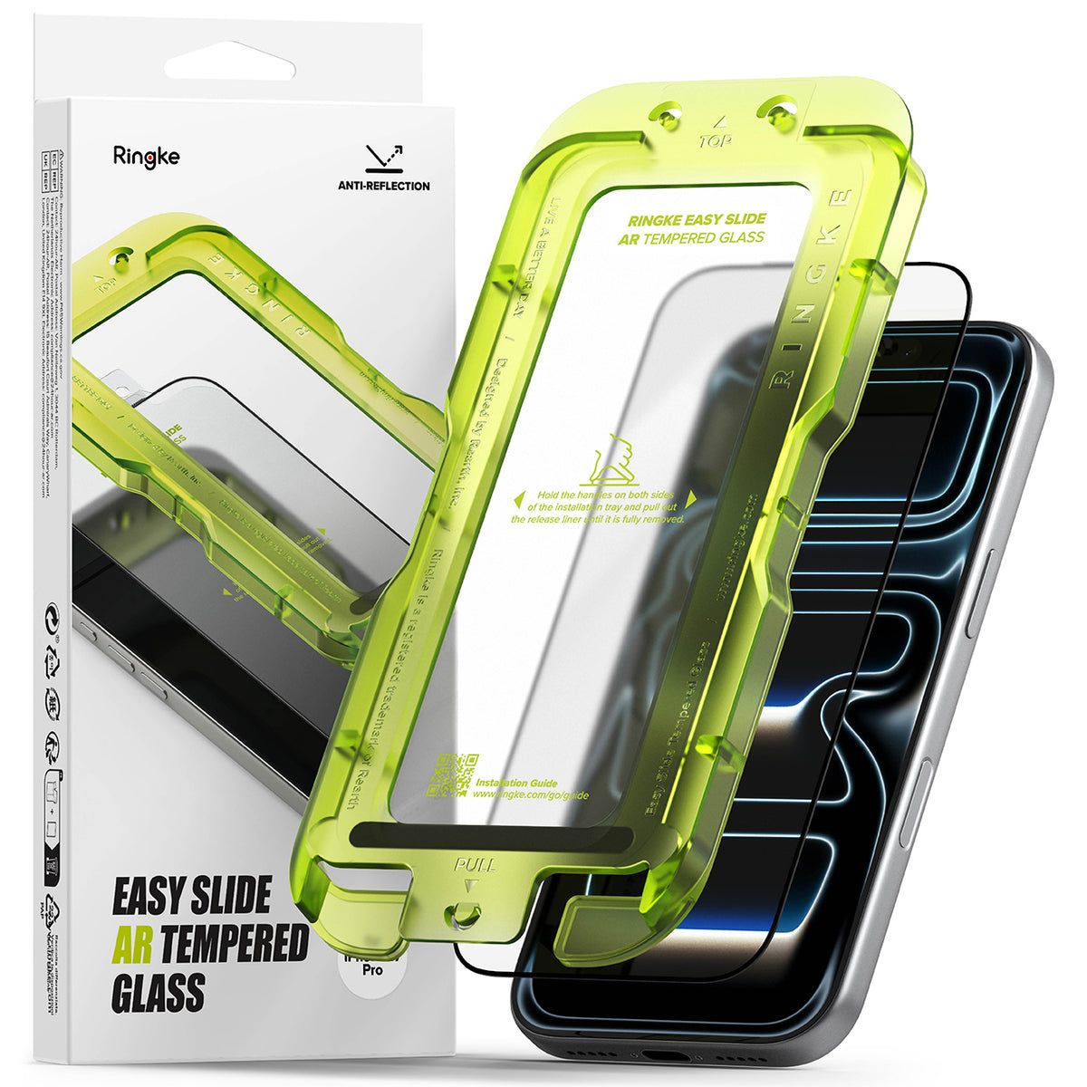 iPhone 17 Pro Screen Protector | Easy Slide AR Tempered Glass – Ringke ...