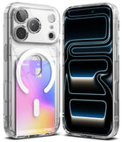 iPhone 17 Pro Case | Fusion Card Magnetic - Clear phone case with gradient design on a black background