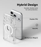 iPhone 17 Pro Case | Fusion Card Magnetic - Hybrid phone case with clear back and side view, featuring text on durability and materials.