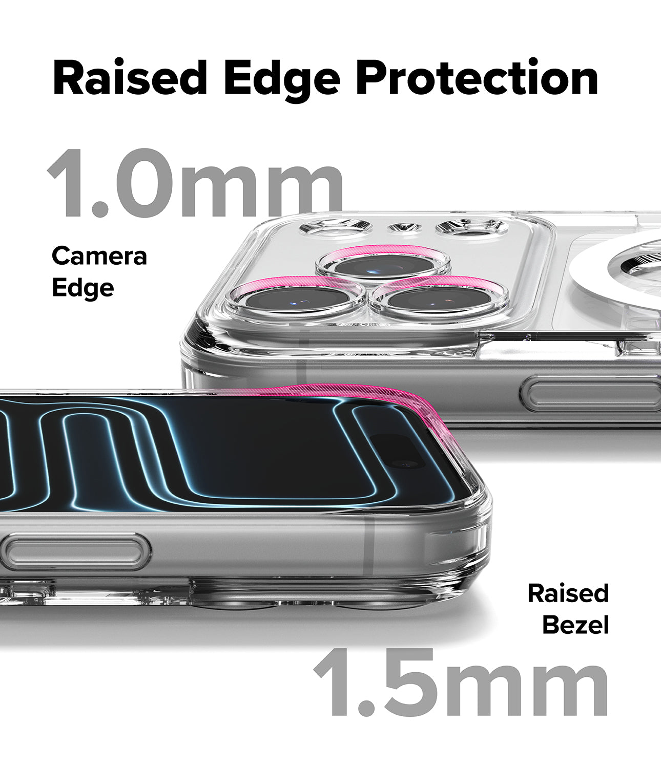 iPhone 17 Pro Case | Fusion Card Magnetic - Phone case with raised edge protection features on a white background