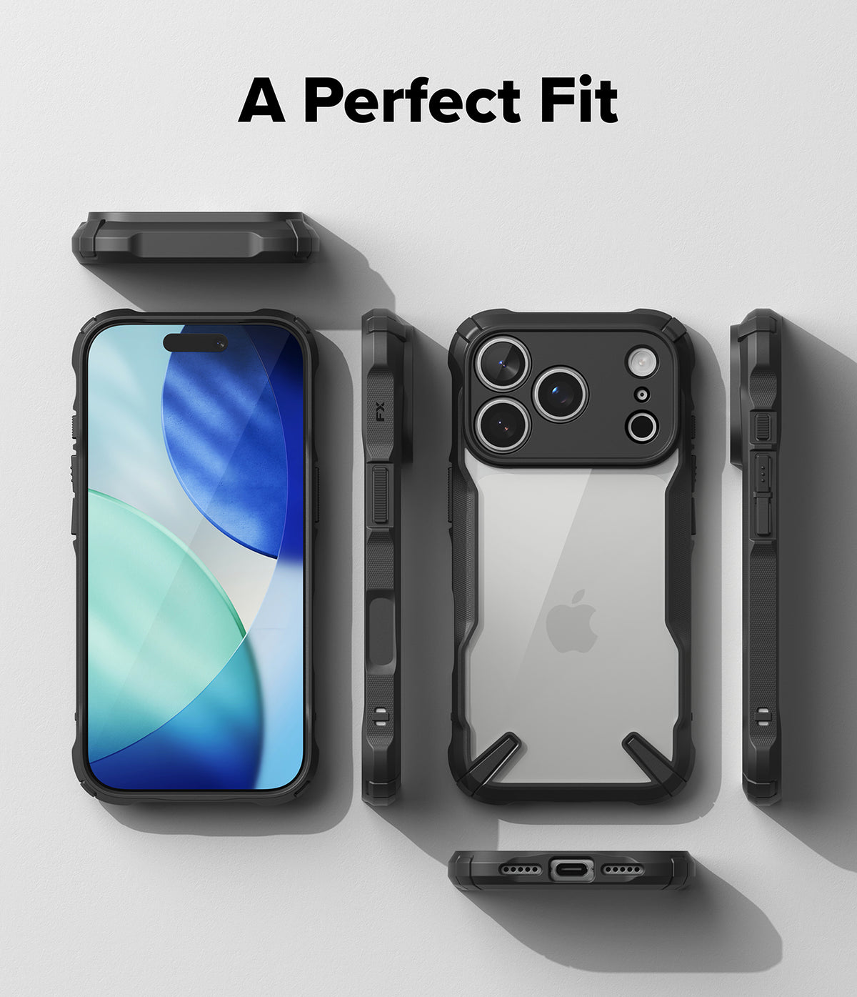 iPhone 18 Pro Case | Fusion-X - Phone case with Apple logo on a white background