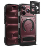 [Bundle] iPhone 18 Pro / Pro Max | UX Magnetic + Privacy Protectors - Ringke iPhone case in clear and black, shown from the back with a smartphone inserted. A black insert card with Ringke branding is shown next to the case on a clean white background.