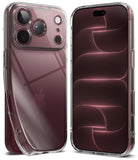iPhone 18 Pro Case | Air - Two clear protective phone cases shown on iPhones, one from the back and one from the front, on a clean white background.