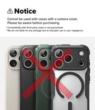 iPhone 18 Pro Camera Protector | Camera Full Cover Tempered Glass (2 Pack) - A compatibility notice graphic states that the phone case cannot be used with a camera cover and should not be purchased before the case is available. Below the text, four smartphone cases are shown in white, black, green, and gray, each marked with a large red X over the camera cutout area to indicate incompatibility.
