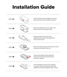 iPhone 18 Pro Screen Protector | Easy Slide AR Tempered Glass - Installation guide for a phone screen protector with step-by-step instructions.