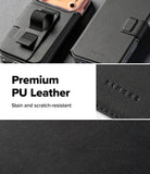 iPhone 18 Pro MagSafe Wallet | Folio Grip Wallet Magnetic - Black phone case with premium PU leather features, brand name visible.