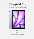 Easy Slide Tempered Glass | iPad - iPad Air 11-inch with a purple abstract screen display and compatibility text.
