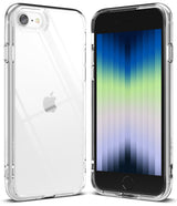 iPhone SE 2022 5G / SE 2020 / 8 Case | Fusion - Clear protective phone case shown from back and front views.