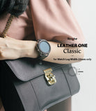 smartwatch band - ringke leather one classic band for watch lug size 22mm - compatible with glaaxy watch 3 45mm | galaxy watch 46mm | huawei gt / gt 2 46mm