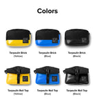 Mini Pouch Tarpaulin | Roll Top - Made of durable tarpaulin and nylon, The unique roll-top bag design, The high-quality zipper on the back, Dimension of 100 x 70 x 35mm