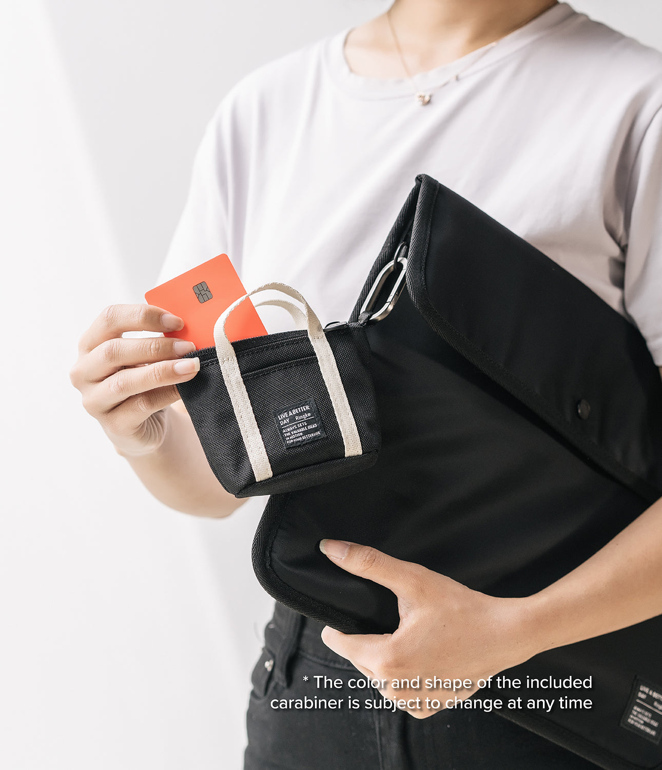 Mini Pouch | Tote Bag (Black / Ivory) – Ringke Official Store