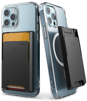 Card Holder Magnetic Slot BLACK