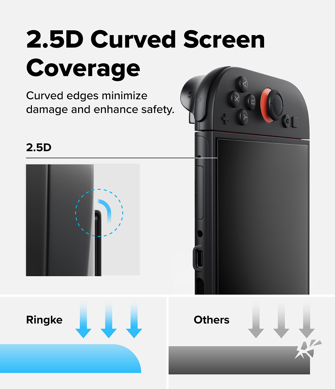 Nintendo Switch 2 | Easy Slide Tempered Glass | Ringke Official Store