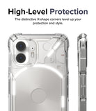 Nothing Phone (2) Ringke Fusion-X Clear/Smoke Black - Military Grade Drop Protection