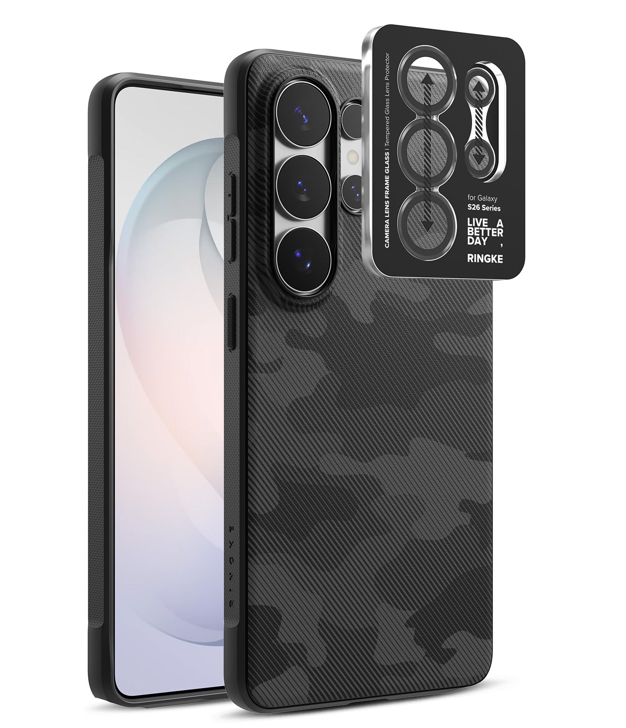 group-Camo Black / + Camera Lens Frame Glass (2P)